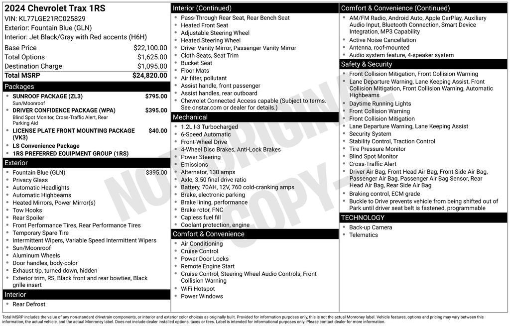 2024 Chevrolet Trax 1RS